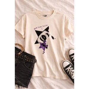 Olivia Rodrigo GUTS Tour Shirt M Cream Graphic Tee Double Sided Official Merch